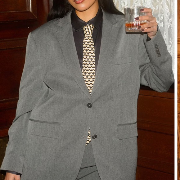 djerf avenue forever blazer grey - Picture 2 of 7